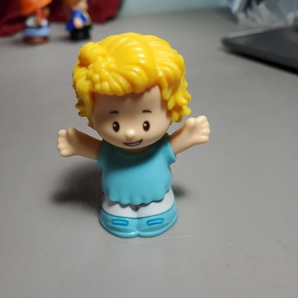 Fisher Price Little People Recycle Truck w 4 Figures Tested‎ Working